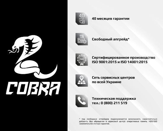  Зображення Персональний комп`ютер COBRA Advanced (A35X.8.S9.58.1248) 